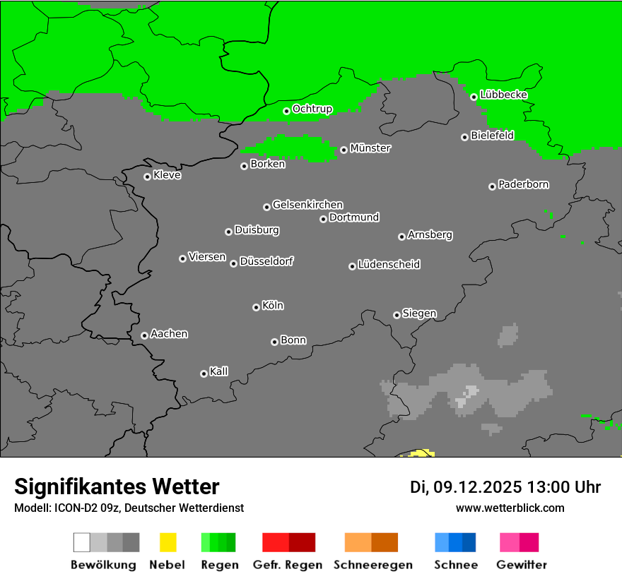 Modellkarten Signifikantes Wetter