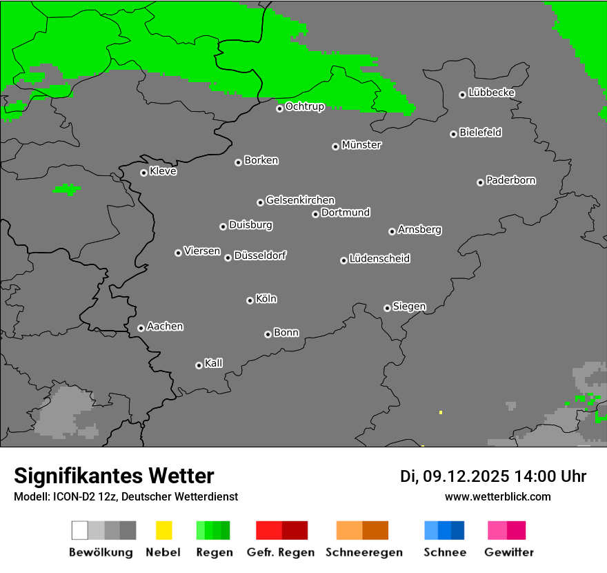 Modellkarten Signifikantes Wetter