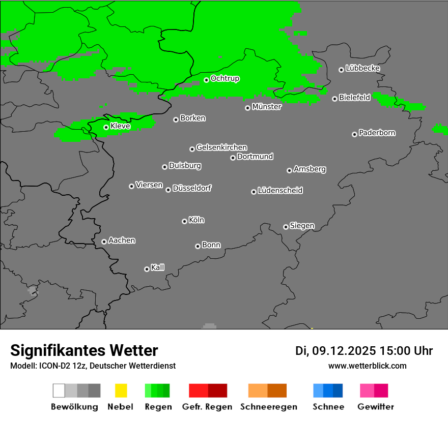 Modellkarten Signifikantes Wetter