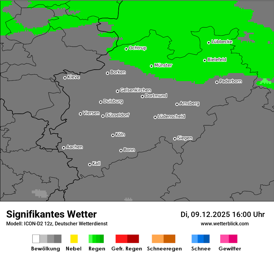 Modellkarten Signifikantes Wetter