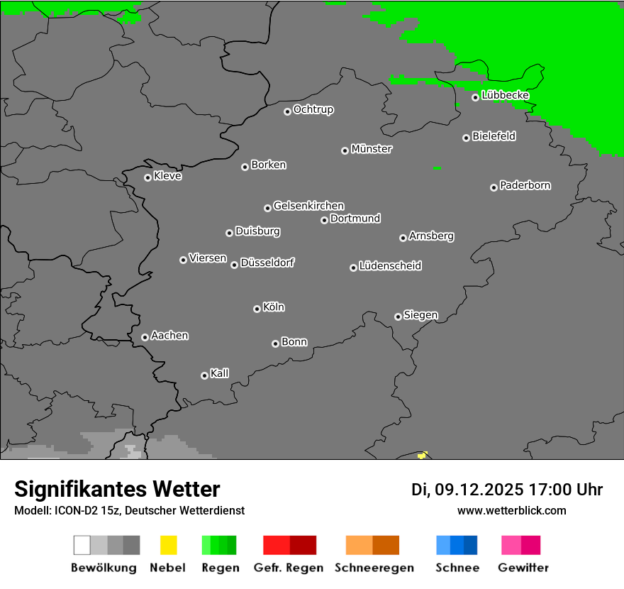 Modellkarten Signifikantes Wetter