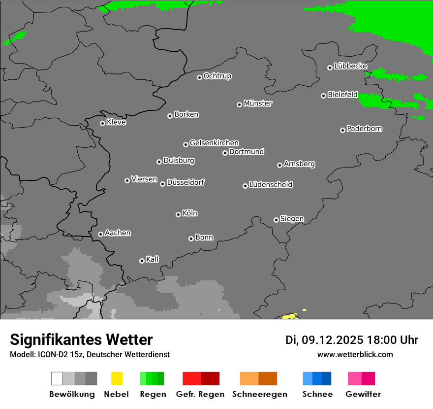 Modellkarten Signifikantes Wetter