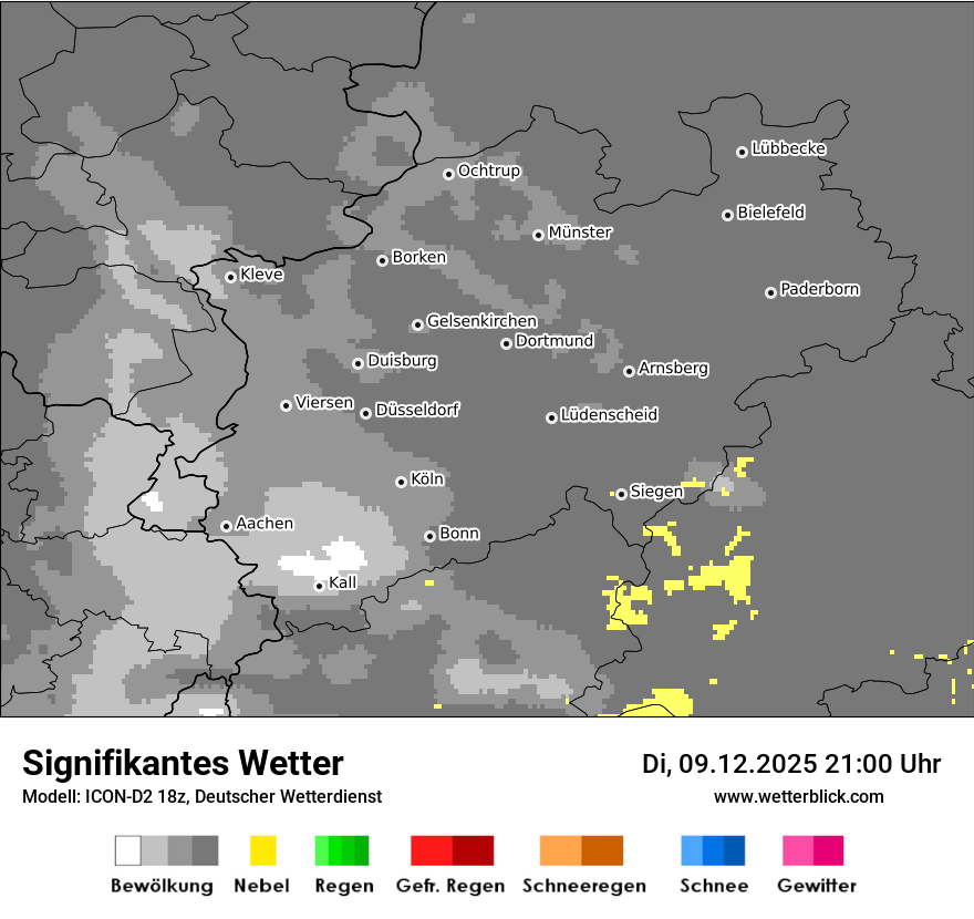 Modellkarten Signifikantes Wetter