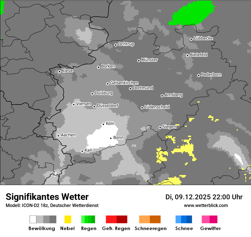 Modellkarten Signifikantes Wetter