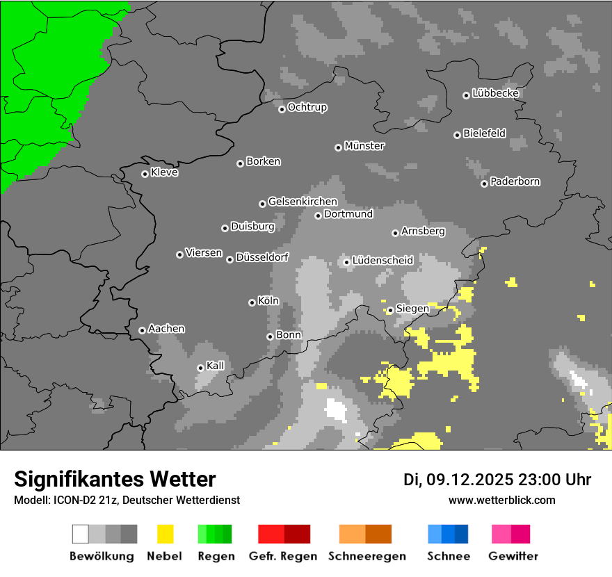 Modellkarten Signifikantes Wetter