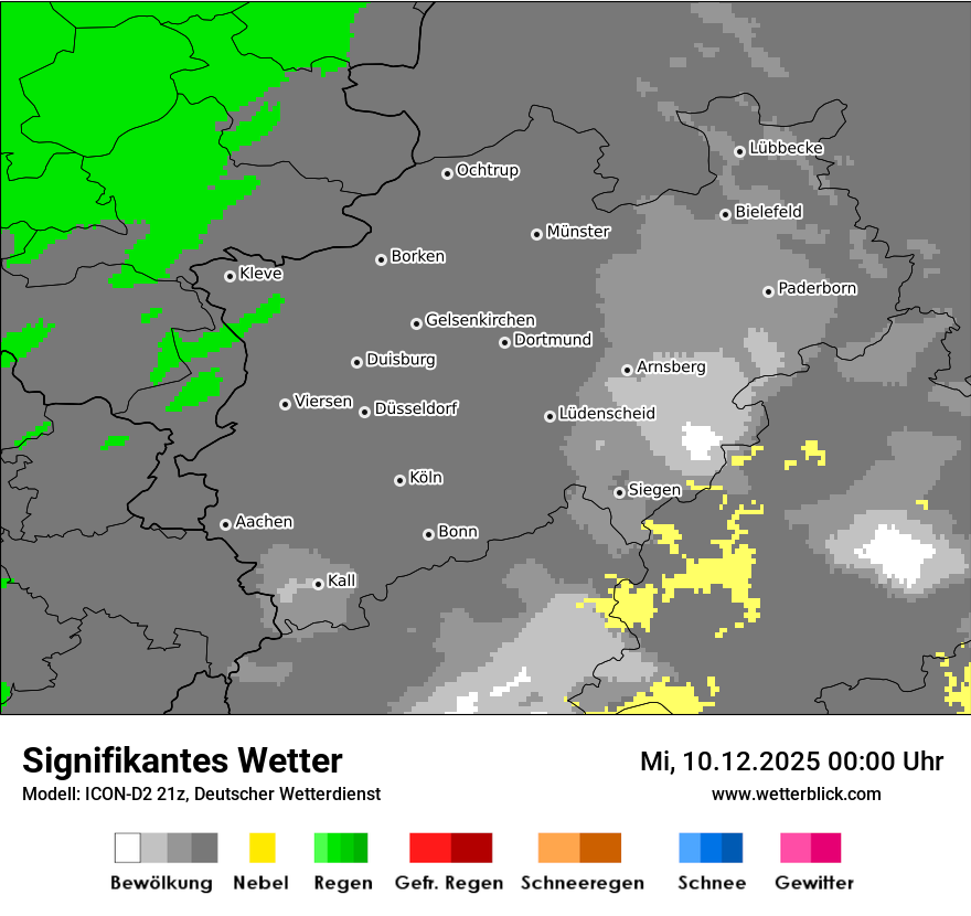 Modellkarten Signifikantes Wetter