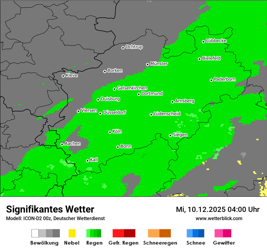 Modellkarten Signifikantes Wetter
