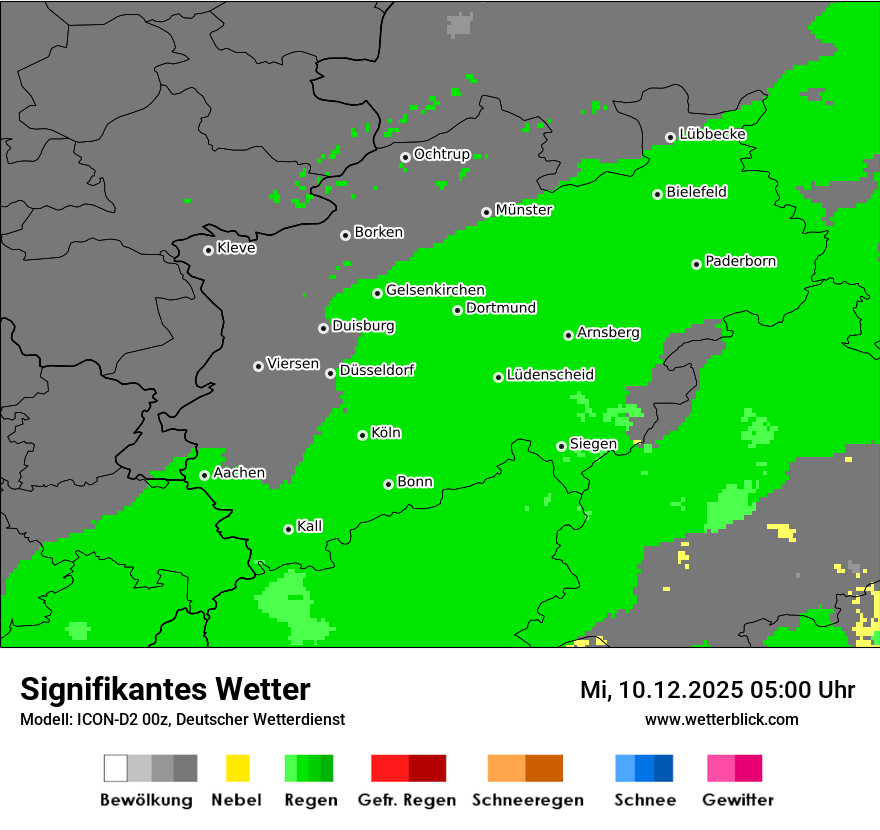 Modellkarten Signifikantes Wetter