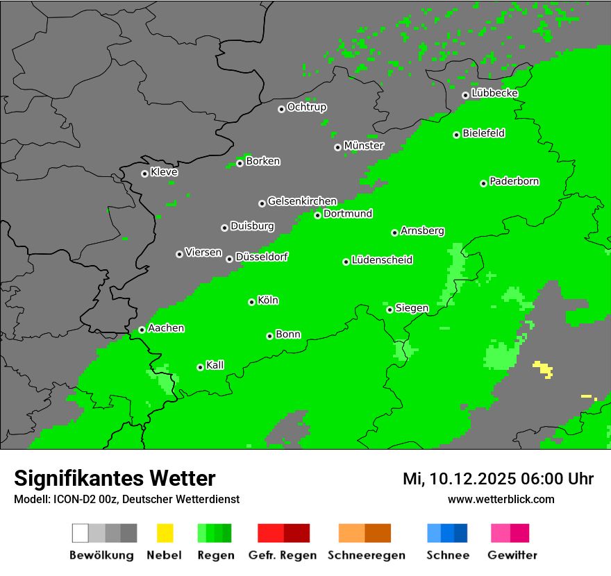 Modellkarten Signifikantes Wetter