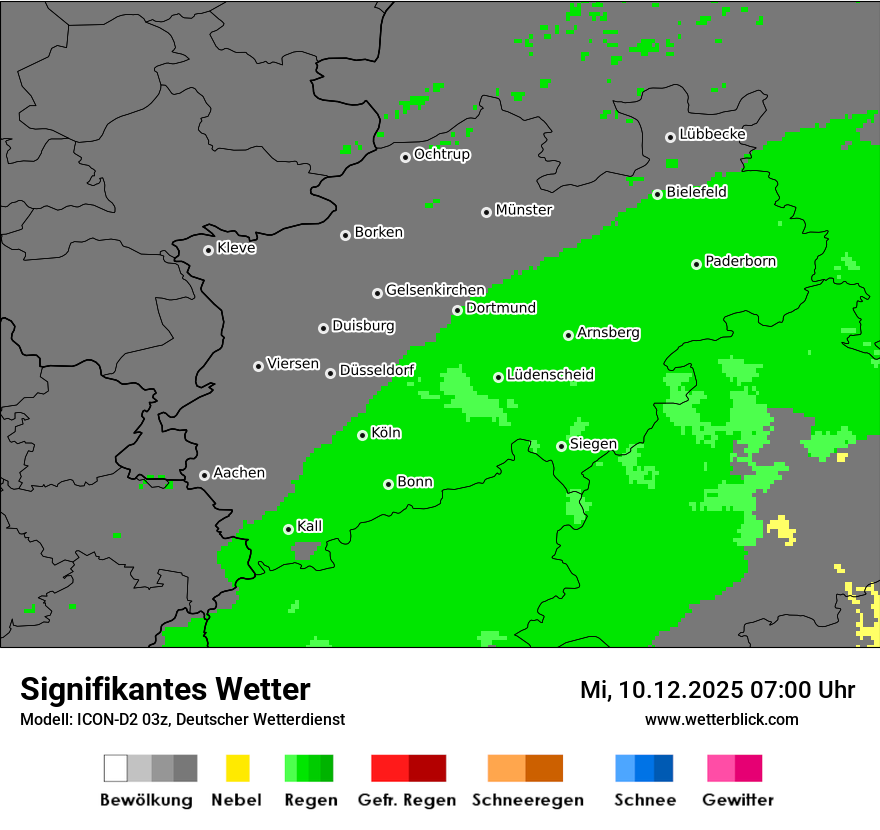 Modellkarten Signifikantes Wetter