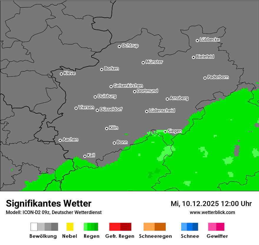 Modellkarten Signifikantes Wetter