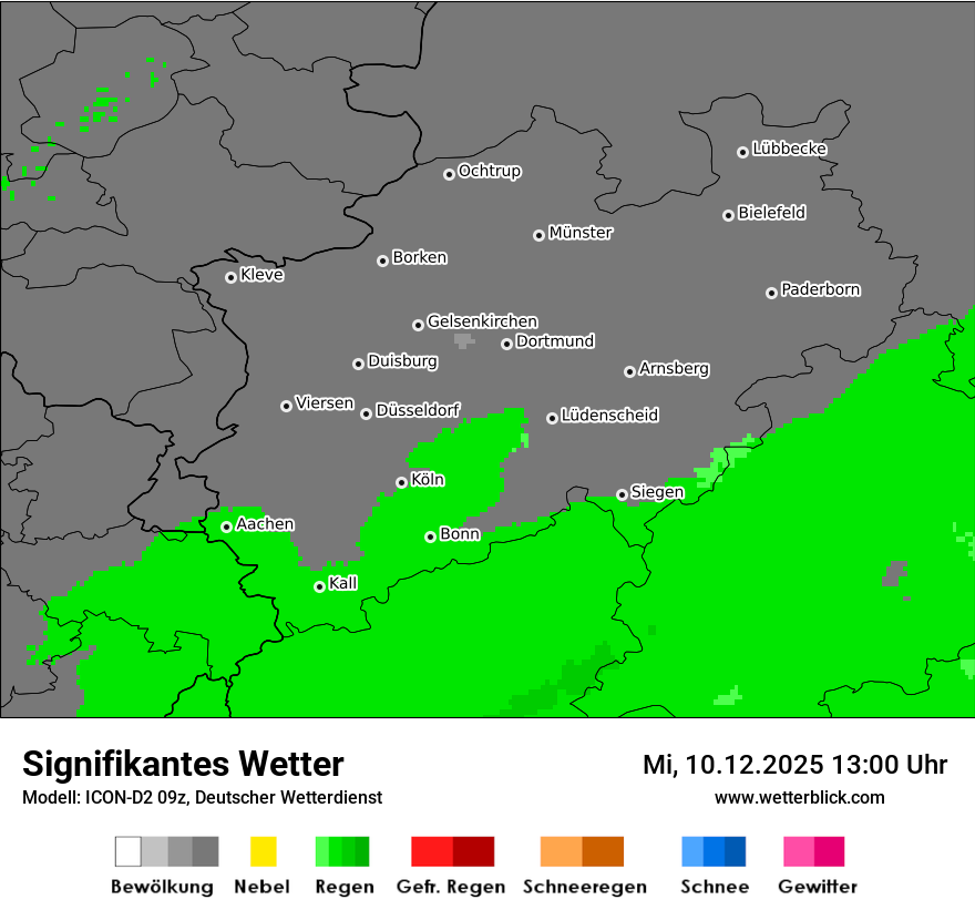 Modellkarten Signifikantes Wetter