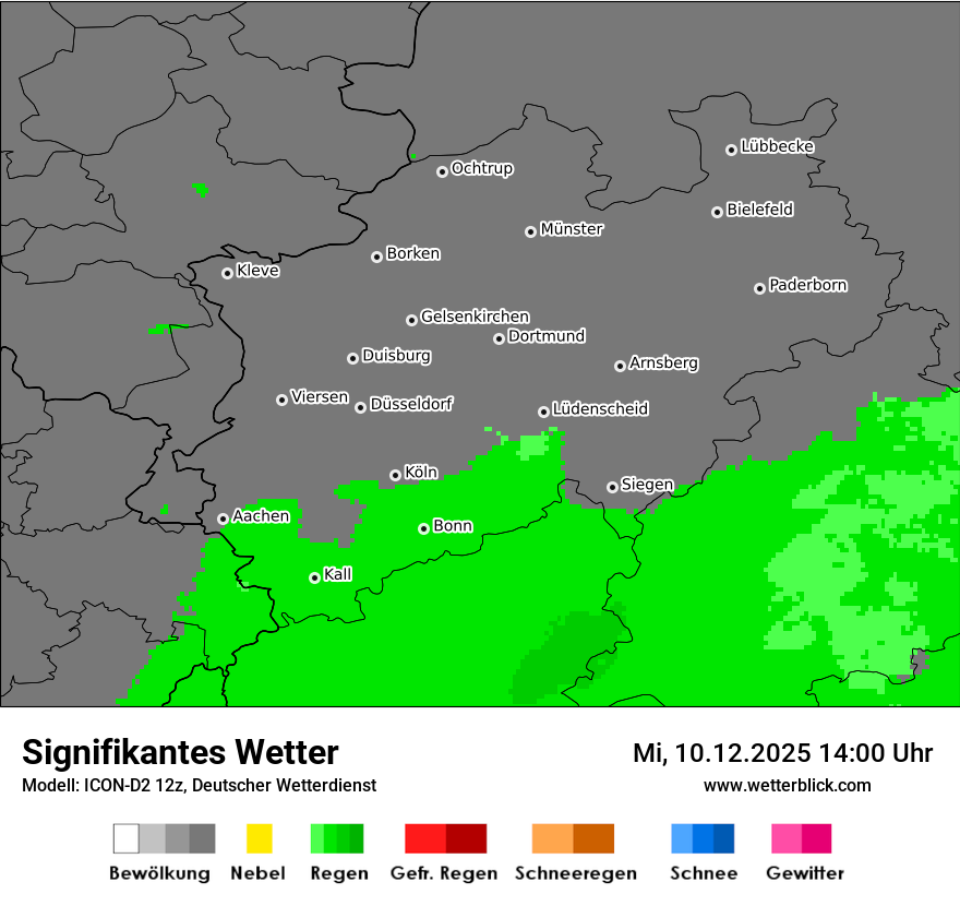 Modellkarten Signifikantes Wetter