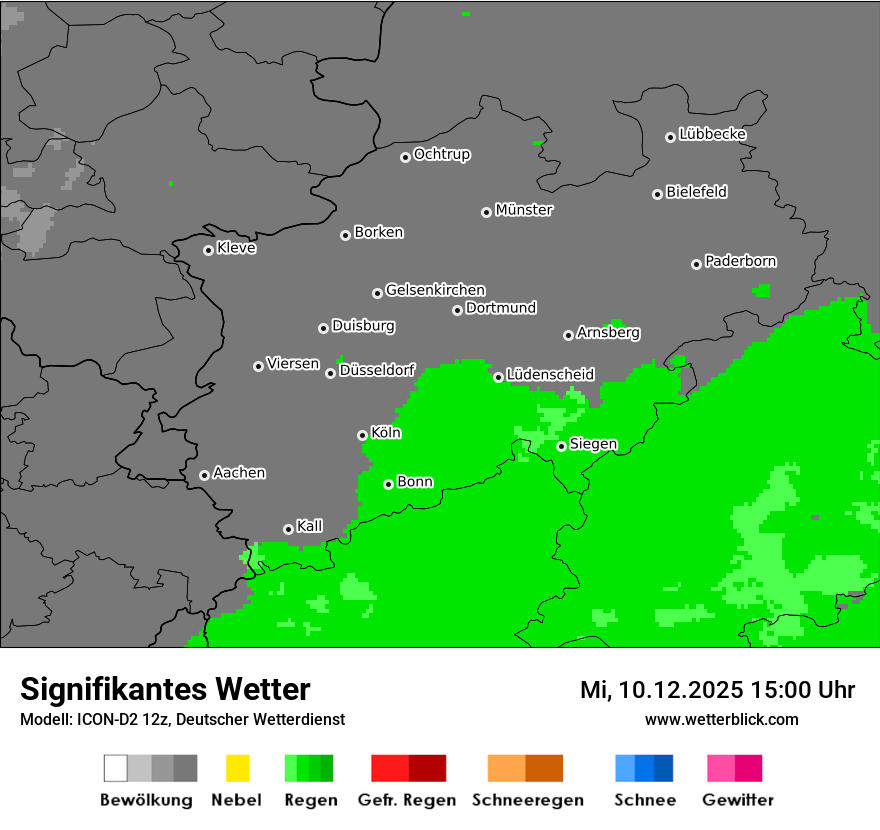 Modellkarten Signifikantes Wetter