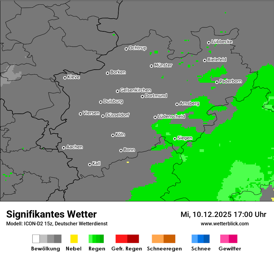 Modellkarten Signifikantes Wetter