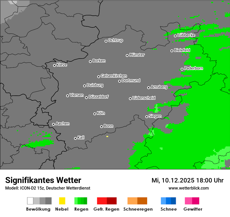 Modellkarten Signifikantes Wetter