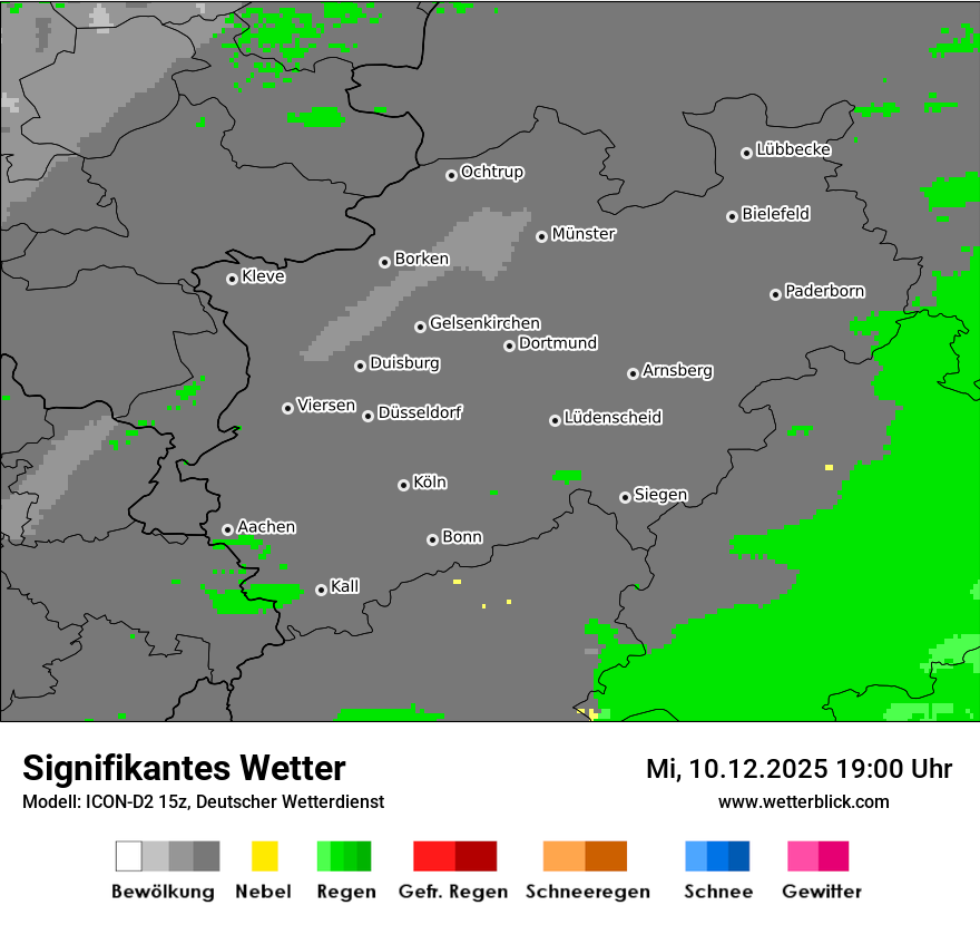 Modellkarten Signifikantes Wetter