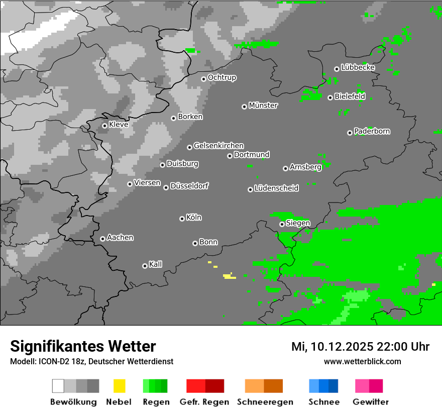 Modellkarten Signifikantes Wetter