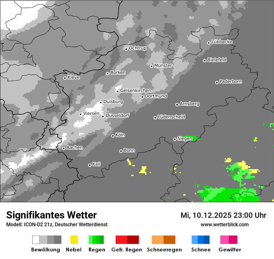 Modellkarten Signifikantes Wetter