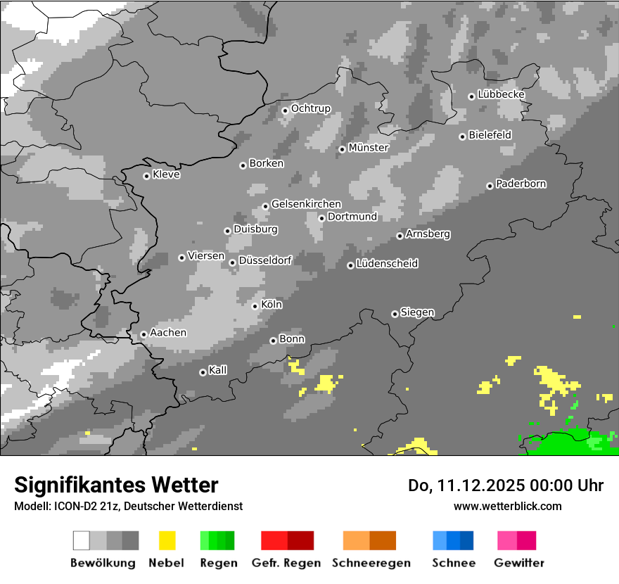 Modellkarten Signifikantes Wetter