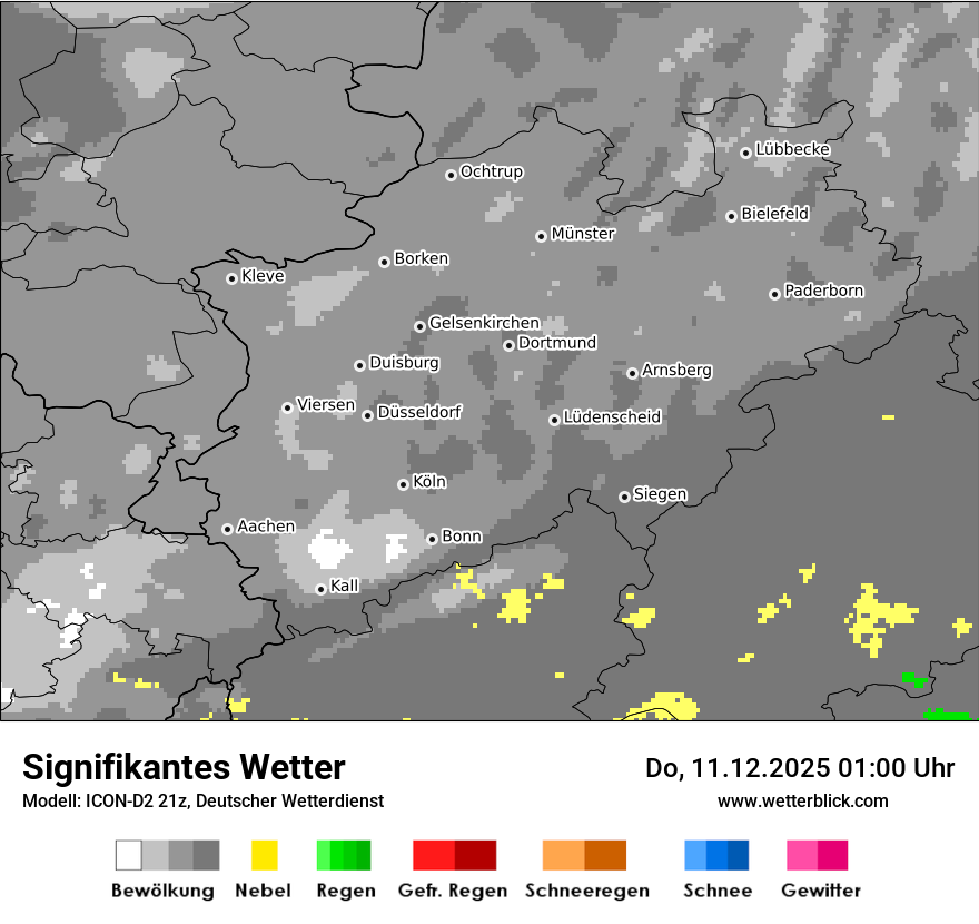 Modellkarten Signifikantes Wetter
