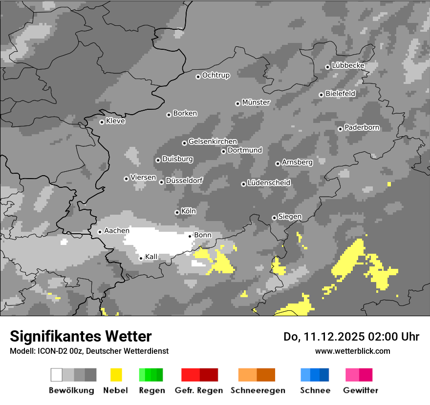 Modellkarten Signifikantes Wetter