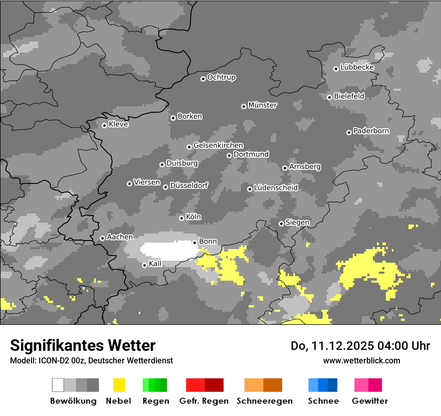 Modellkarten Signifikantes Wetter