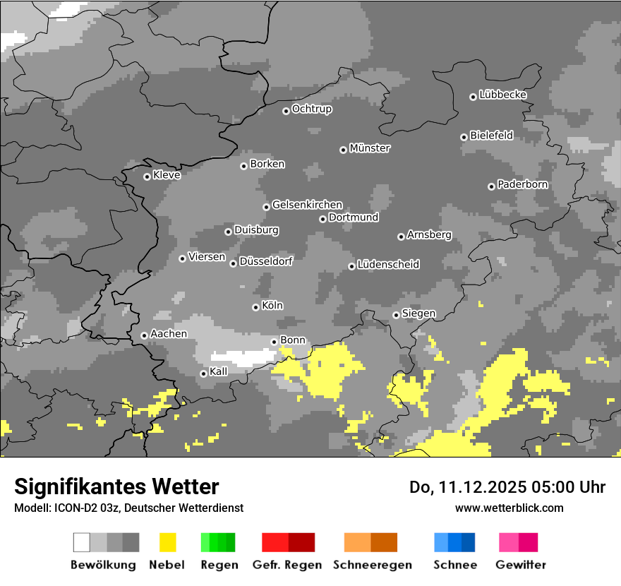 Modellkarten Signifikantes Wetter