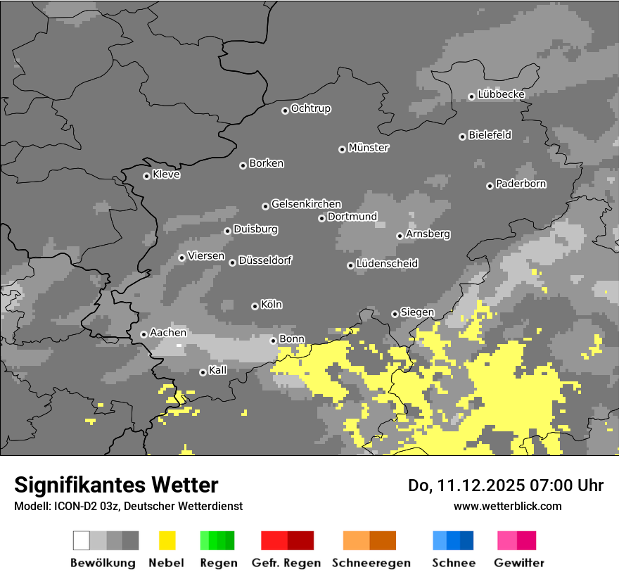 Modellkarten Signifikantes Wetter