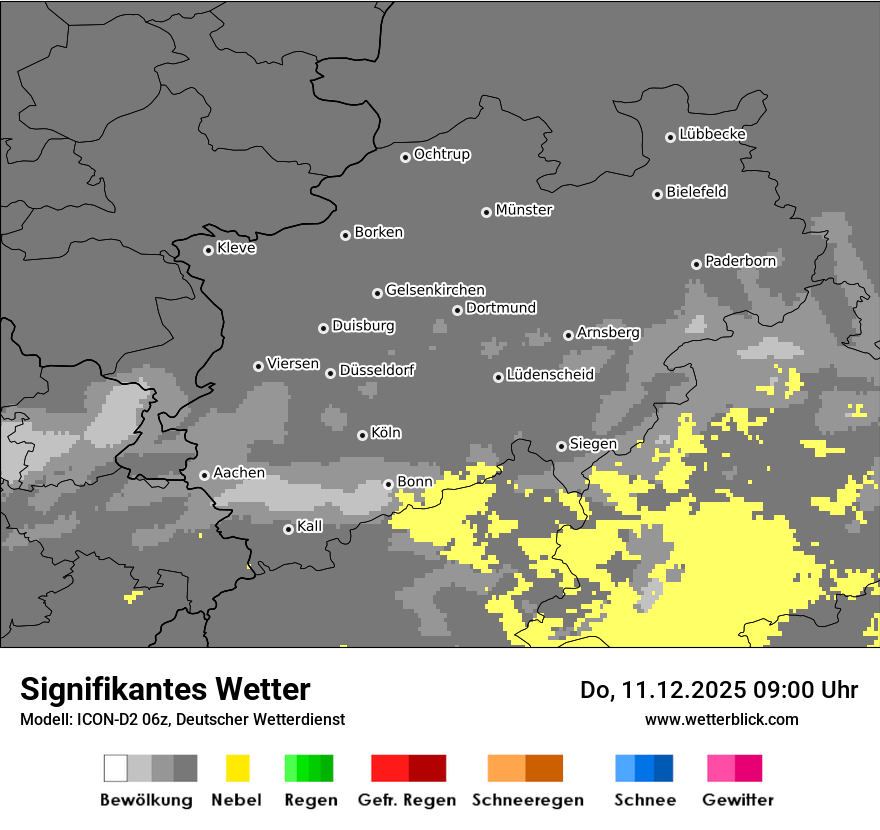 Modellkarten Signifikantes Wetter