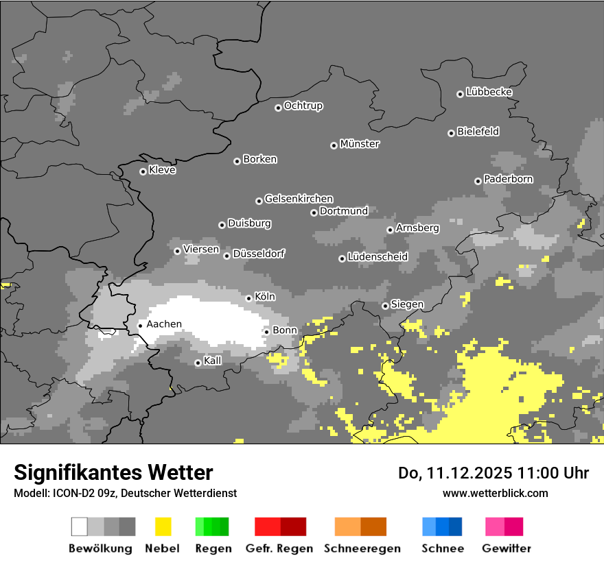 Modellkarten Signifikantes Wetter