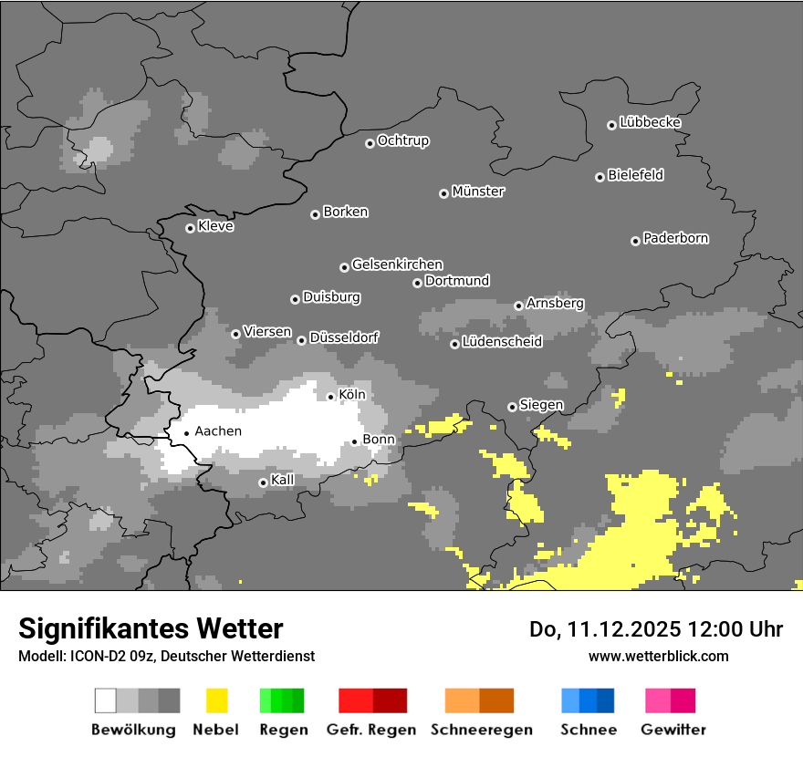 Modellkarten Signifikantes Wetter