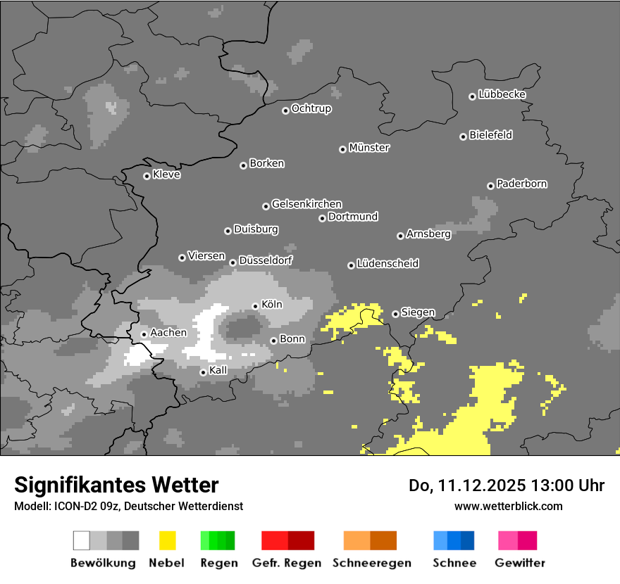 Modellkarten Signifikantes Wetter