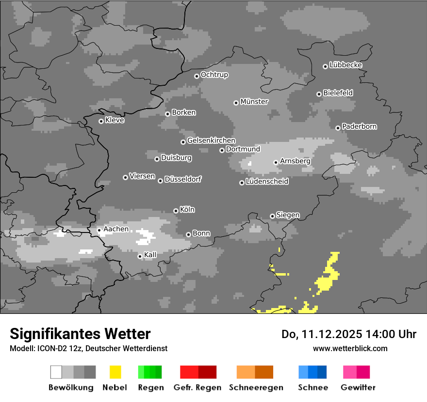 Modellkarten Signifikantes Wetter