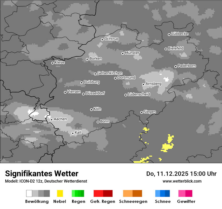 Modellkarten Signifikantes Wetter