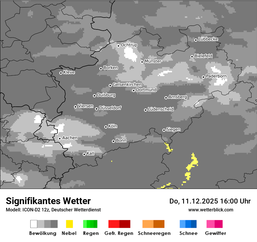Modellkarten Signifikantes Wetter