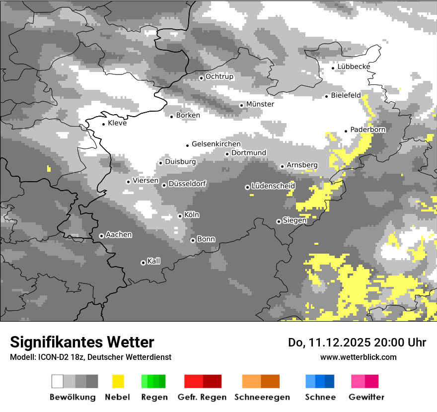 Modellkarten Signifikantes Wetter