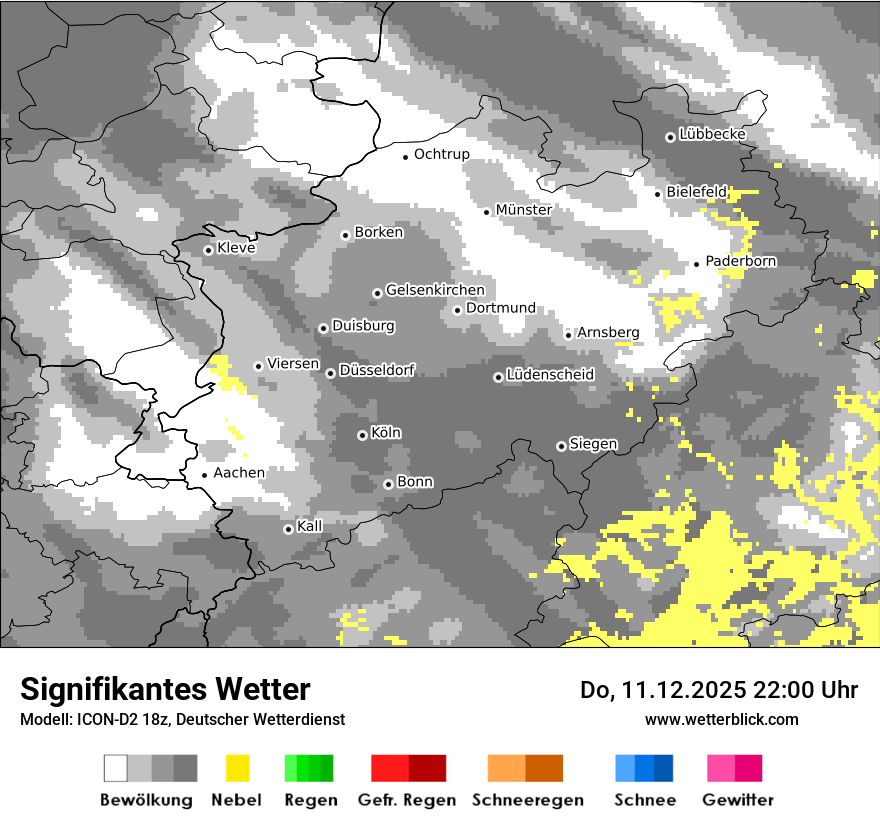 Modellkarten Signifikantes Wetter