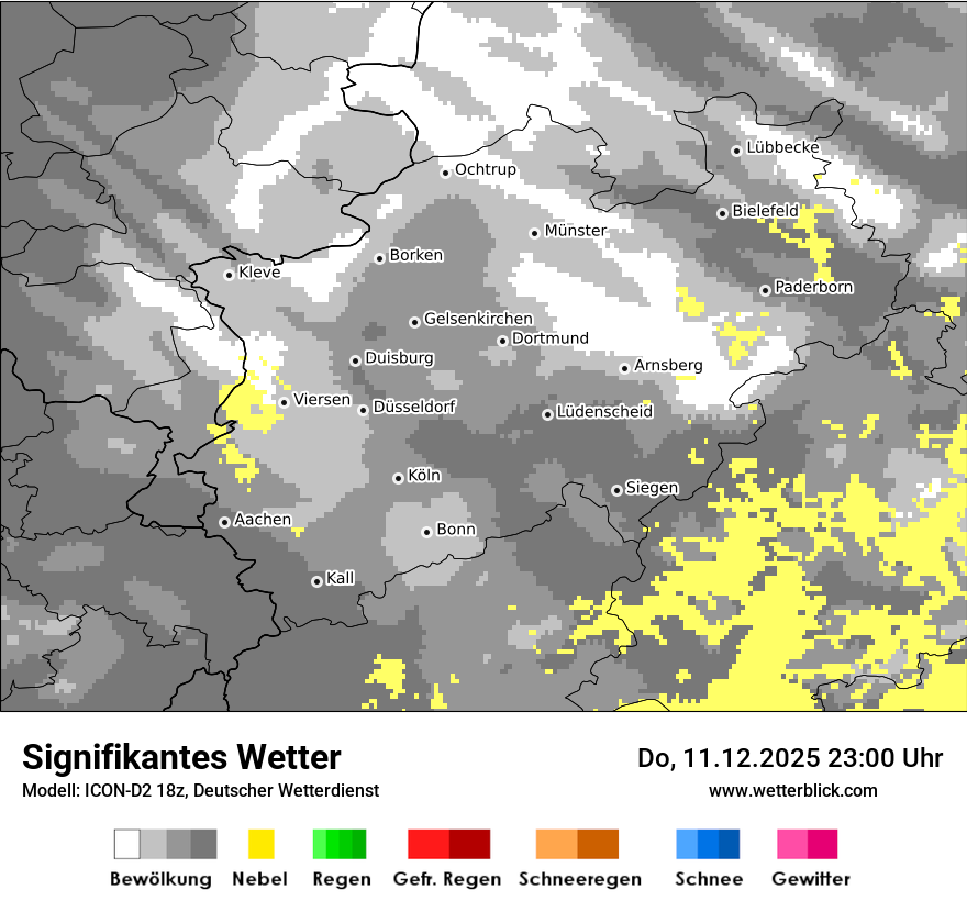 Modellkarten Signifikantes Wetter