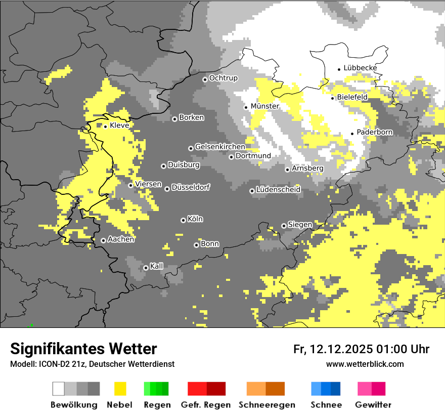 Modellkarten Signifikantes Wetter