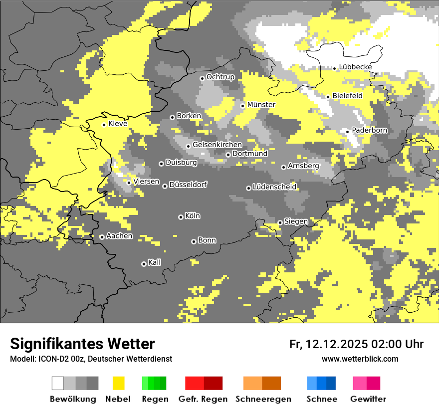 Modellkarten Signifikantes Wetter