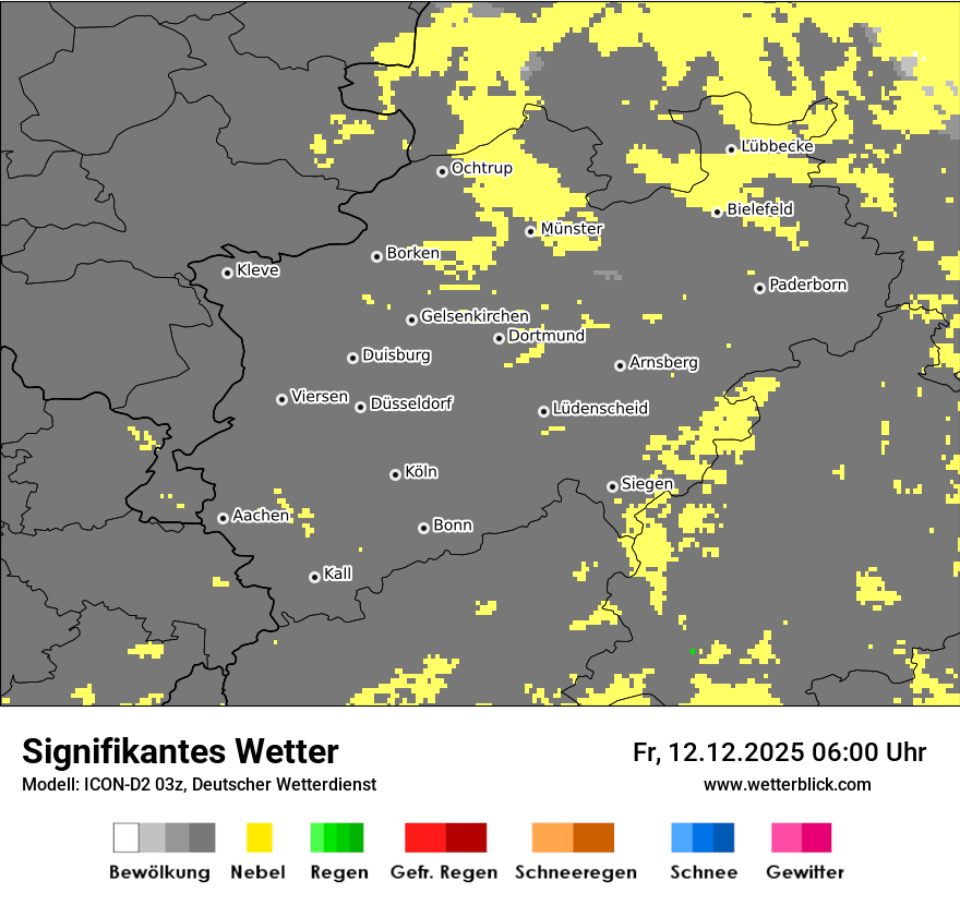 Modellkarten Signifikantes Wetter