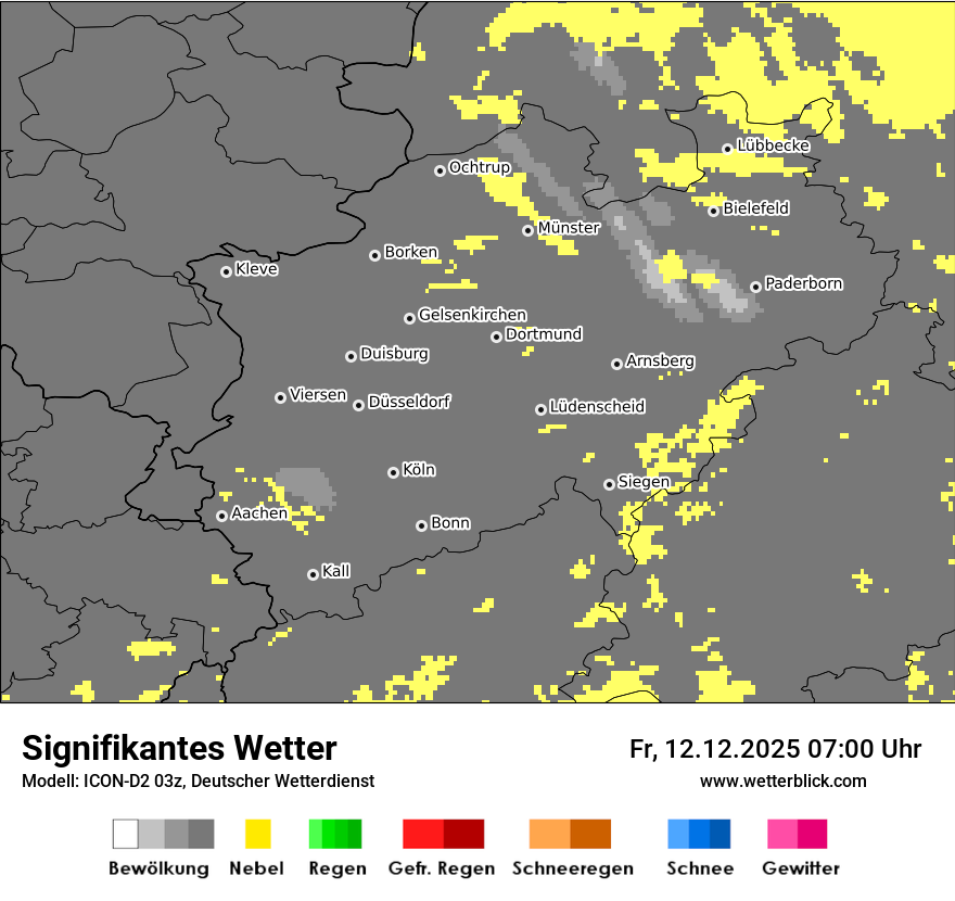Modellkarten Signifikantes Wetter