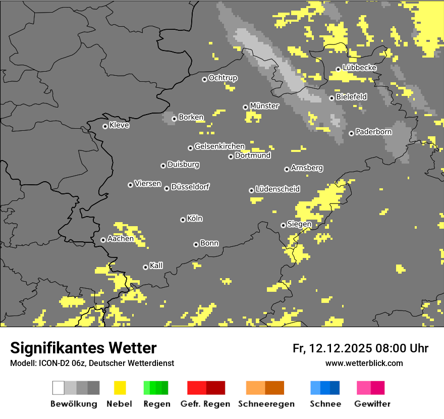 Modellkarten Signifikantes Wetter