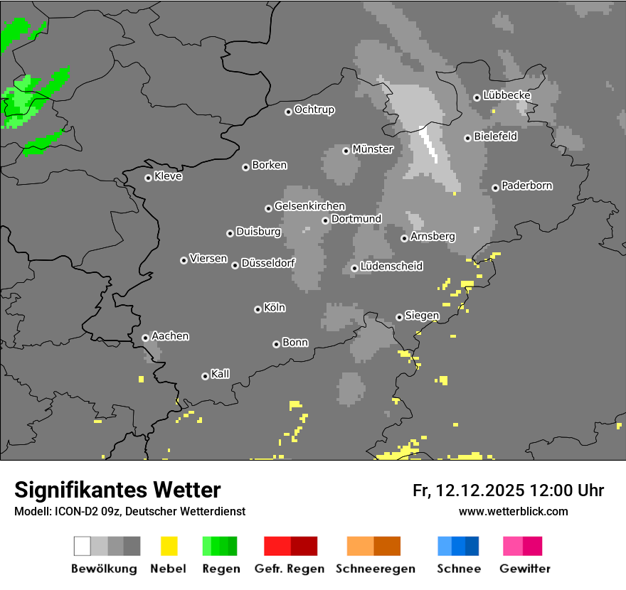 Modellkarten Signifikantes Wetter