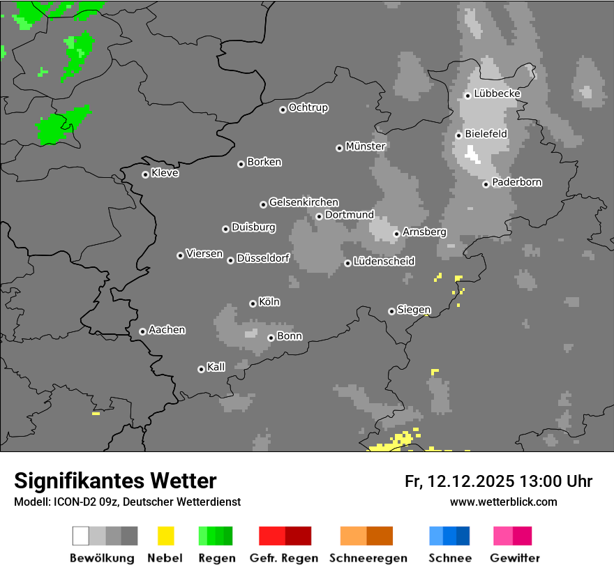 Modellkarten Signifikantes Wetter