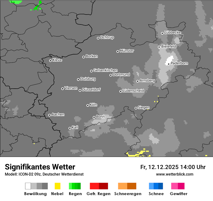 Modellkarten Signifikantes Wetter