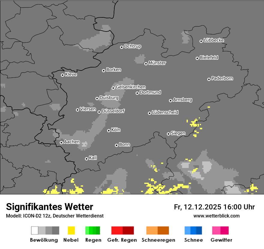 Modellkarten Signifikantes Wetter