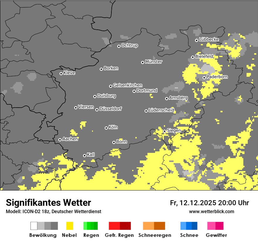 Modellkarten Signifikantes Wetter