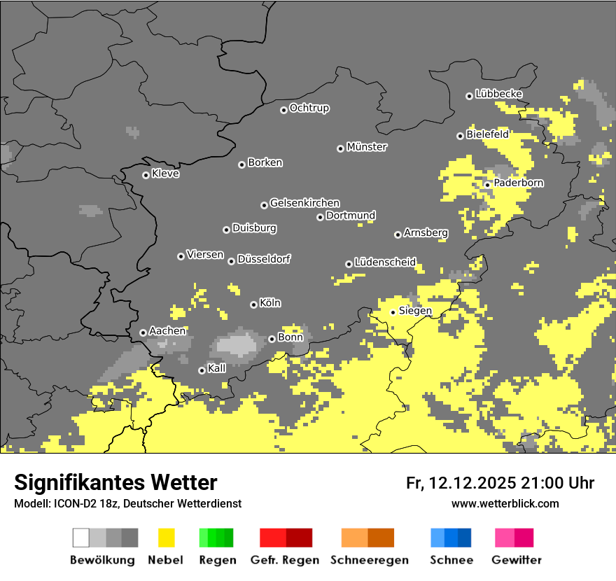 Modellkarten Signifikantes Wetter